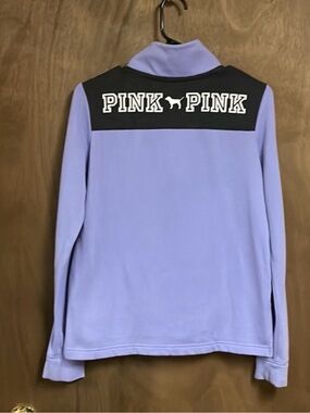 Victorias Secret Pink Quarter Zip Sweatshirt Extra Small